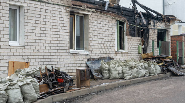 Professional Smoke Damage Removal technician working in Aurora, TX